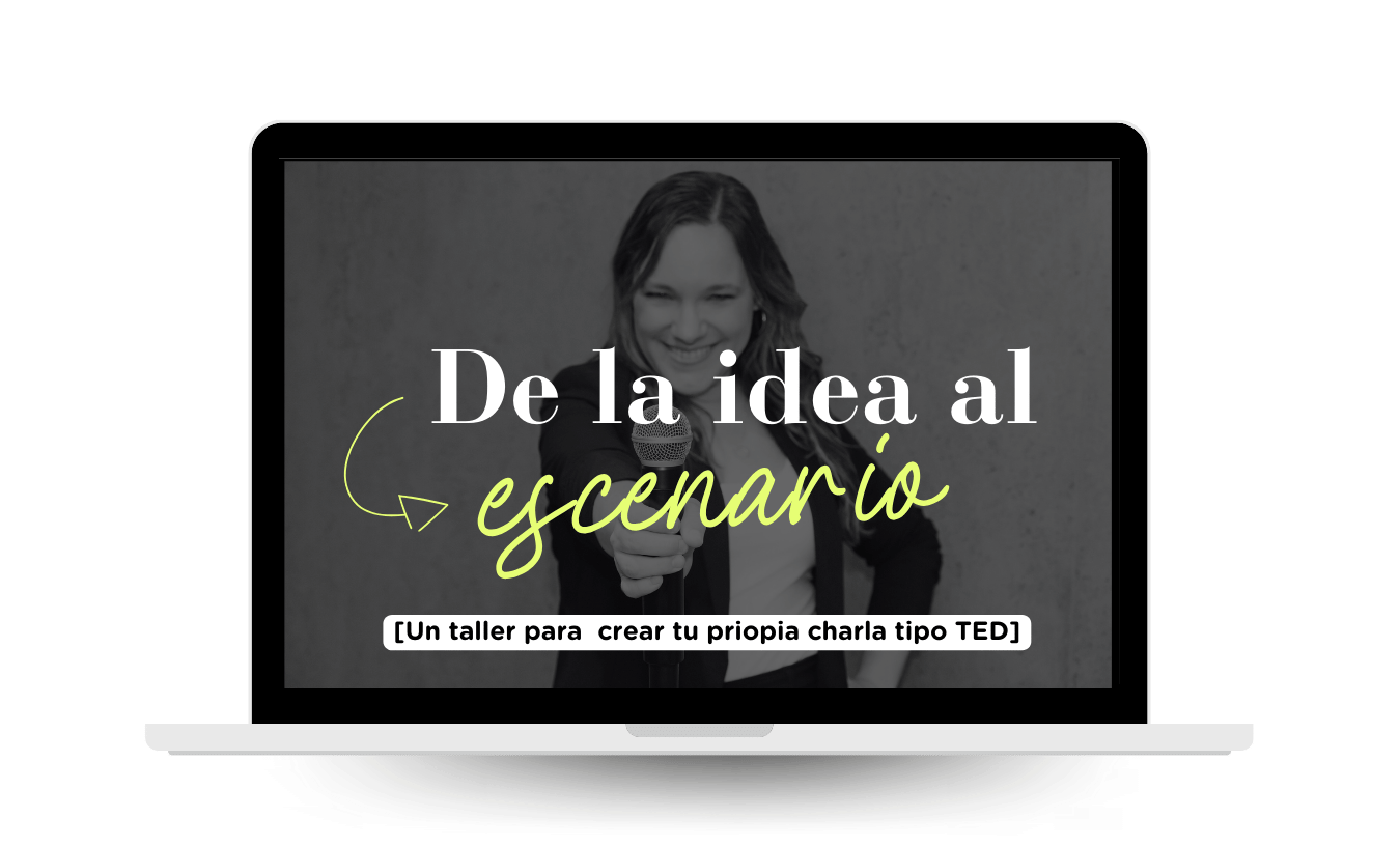 De la idea al escenario - pag venta - mockup Email marketing para marcas personales