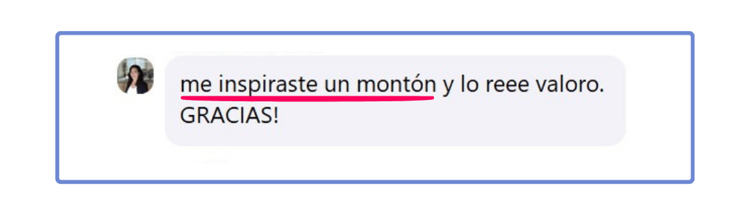 testimonio - 2024 - me inspiraste un monton